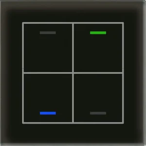 Glass Push-button II Lite 4-fold RGBW