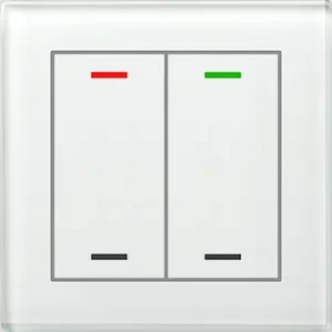 Glass Push-button II Lite 2-fold, RGBW