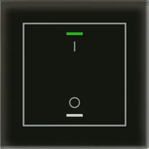 Glass Push-button II Lite 1-fold RGW Αισθητήρας Θερμοκρασίας / Switch