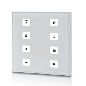 Ultra SlIm KNX Glass Touch Panel 8 Εντολών