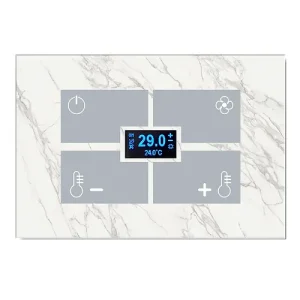 Qubik Glass Marble Διακόπτης KNX