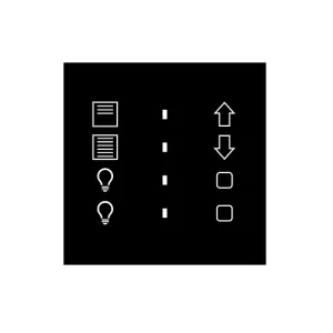 Qubik Glass Icon Διακόπτης KNX