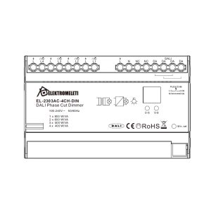 DALI Phase Cut Dimmer 4CH - 230Vac