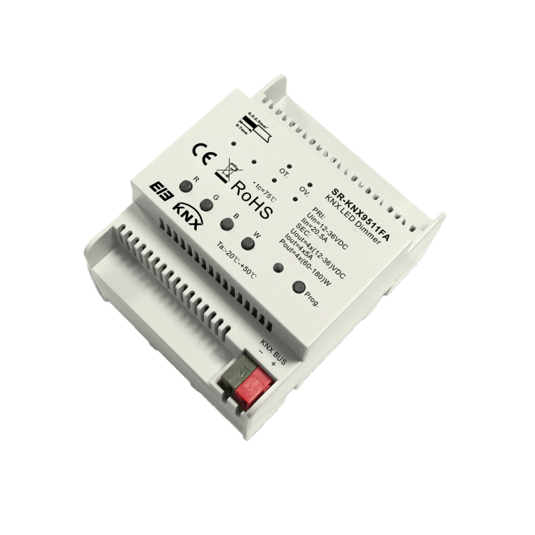 Ελεγκτής RGBW KNX σταθερής τάσης SR-KNX9511FA