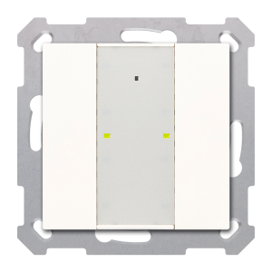 Κουμπί KNX RF+ Plus 2 θέσεων, με ενεργοποιητή, Pure White