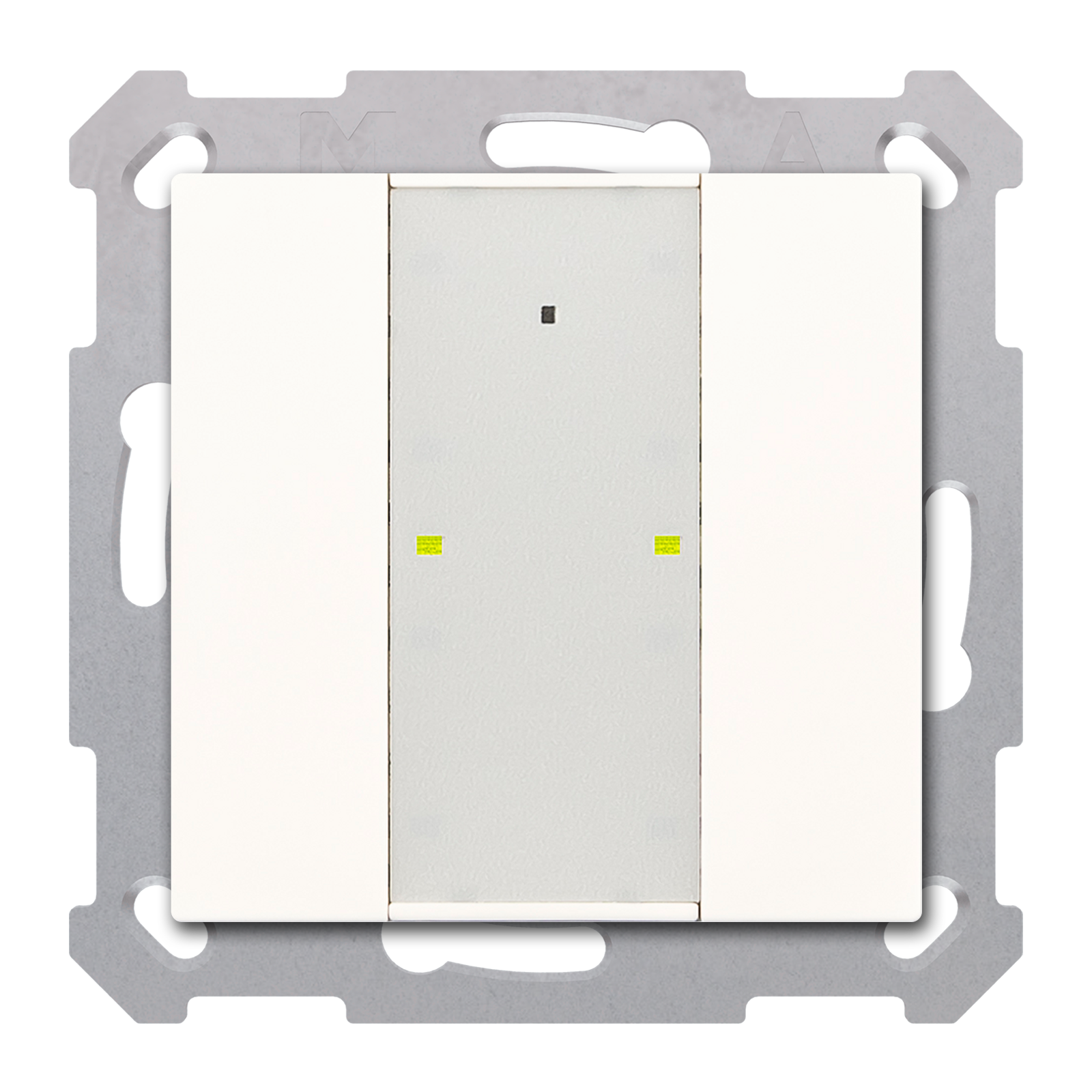 Κουμπί KNX RF+ Plus 2 θέσεων, με ενεργοποιητή, Pure White