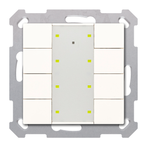 Κουμπί KNX RF+ Plus 8 πλήκτρων, με ενεργοποιητή, λευκό