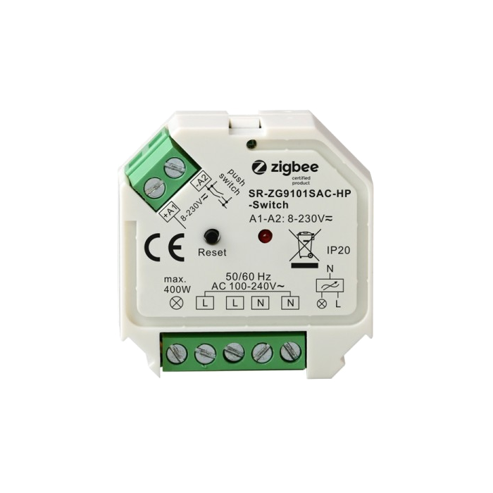 Χωνευτό (UP) διακόπτη Zigbee AC SR-ZG9101SAC-HP-Switch