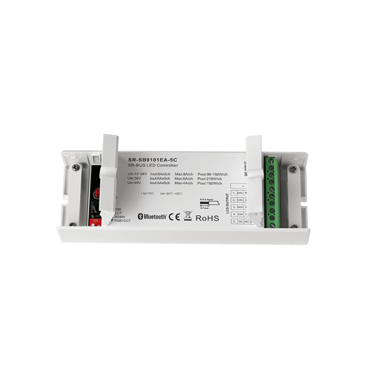 Ελεγκτής LED DIM CCT RGBW RGB+CCT 4 σε 1 Σταθερού Volt 2.4G Mesh SR-SB9101EA-5C-PUSH - Image 2
