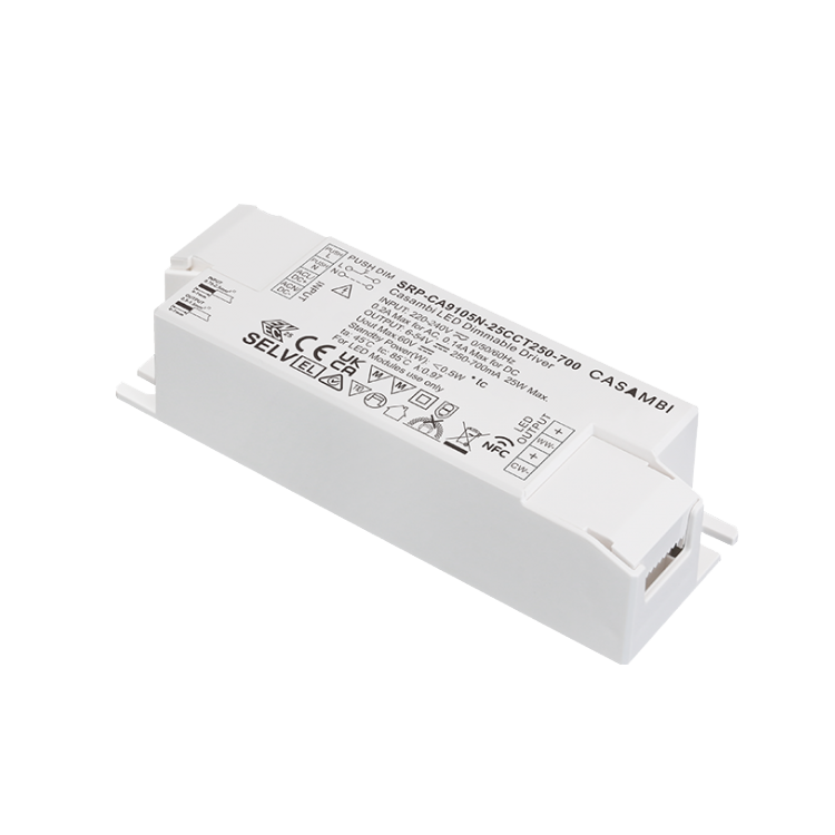 Πρόγραμμα οδήγησης LED Casambi 25W 2 καναλιών με δυνατότητα NFC (σταθερό ρεύμα)