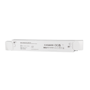 Οδηγός 100W 24VDC 1 καναλιού σταθερής τάσης Casambi με δυνατότητα ρύθμισης φωτεινότητας LED