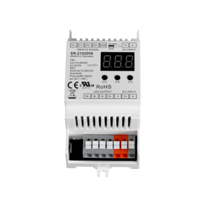 Αποκωδικοποιητής DMX512 τοποθετημένος σε ράγα DIN