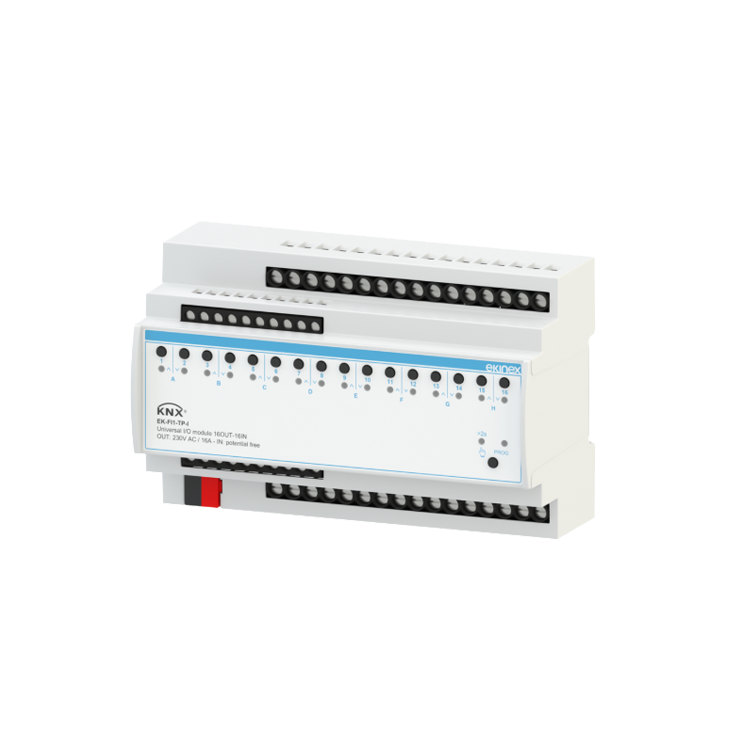 Ekinex ÆVO KNX Universal I/O – 16 Έξοδοι Ρελέ 16 A και 16 Είσοδοι