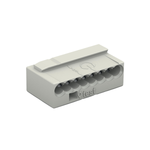 Κλέμμα Διακλάδωσης MICRO PUSH WIRE® 8 Αγωγών, Ανοιχτό Γκρί, για Κουτιά Διακλάδωσης