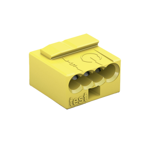 Κλέμμα Διακλάδωσης MICRO PUSH WIRE® 4 Αγωγών, Κίτρινη, για Κουτιά Διακλάδωσης