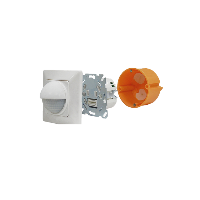 Wall Switch PIR Αισθητήρας Παρουσίας 200° έως 9m, LED 400W, Lux Learning & Master/Slave - Image 2