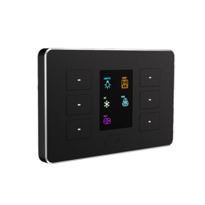 Premium KNX Aluminium Room Controller με Οθόνη TFT 2,4", 6 Πλήκτρα, 32 Λειτουργίες & Θερμοστάτη
