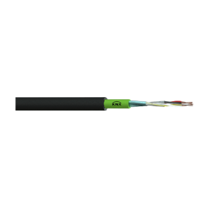 Πιστοποιημένο Καλώδιο KNX 2×2×0,8 mm Duct Grade PE Μαύρο, Θωρακισμένο, CPR Fca
