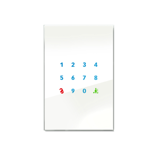 KNX Secure Γυάλινο Κάθετο Αριθμητικό Πληκτρολόγιο Ελέγχου Πρόσβασης με Proximity Sensor & DND/MUR - Image 2
