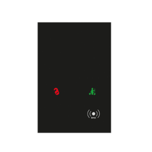 KNX Secure Κάθετο Γυάλινο DND/MUR με RFID 13,56 MHz Reader / Card Holder Mode & Proximity Sensor