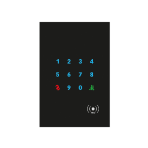 KNX Secure Γυάλινο Κάθετο Πληκτρολόγιο Ελέγχου Πρόσβασης με RFID 13,56 MHz, Proximity Sensor & DND/MUR