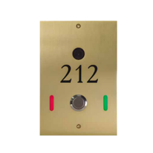 KNX Ξενοδοχειακό Panel DND/MUR με IP Camera, Φωτιζόμενο Αριθμό Δωματίου & Doorbell