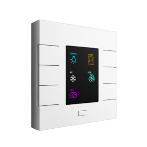 KNX Διακόπτης με Οθόνη TFT 2,4", 6 Πλήκτρα + Home Button, 36 Λειτουργίες & Θερμοστάτη