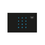 KNX Secure Γυάλινο Οριζόντιο Πληκτρολόγιο Ελέγχου Πρόσβασης με RFID 13,56 MHz & Proximity Sensor
