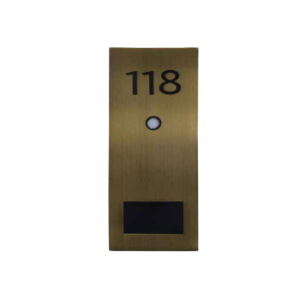 Κάθετο KNX Ξενοδοχειακό Door Panel με Room Number, Doorbell  για κουτί 7M