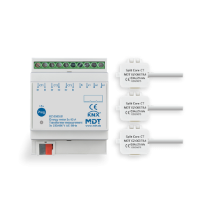 KNX Τριφασικός Μετρητής Ενέργειας 63A με 3 Μετασχηματιστές Ρεύματος