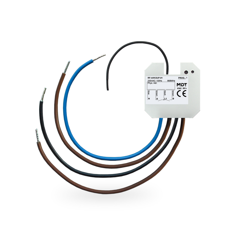 MDT KNX RF+ Switch Actuator – Ασύρματος Χωνευτός Ενεργοποιητής 1/2 Καναλιών 10A